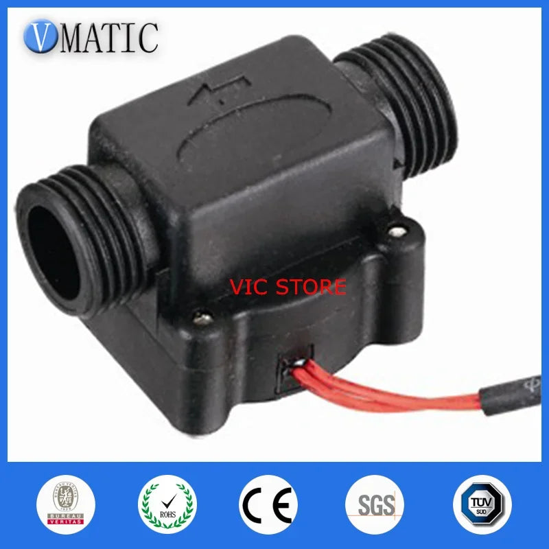 Free Shipping VC668 Pp Dispenser G1/2 Liquid Plastic Outer Thread Bsp Electronic Water Flow Switch Magnetic Sensor