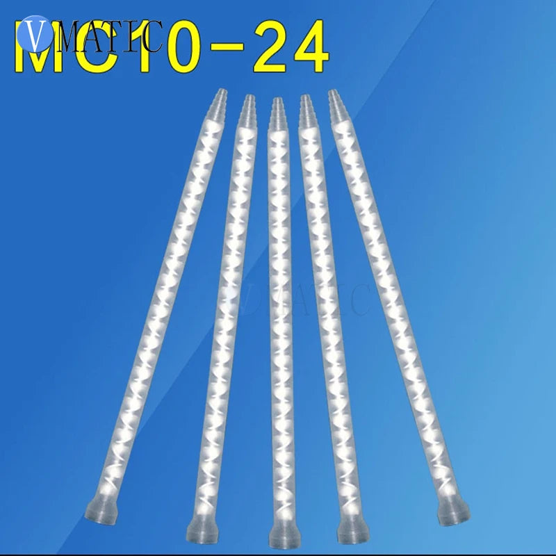 ‌Industrial Static Mixer MC10-24 | Multi-Pack Mixing Nozzles for Epoxy Dispensing (PTFE Core) Free Shipping‌