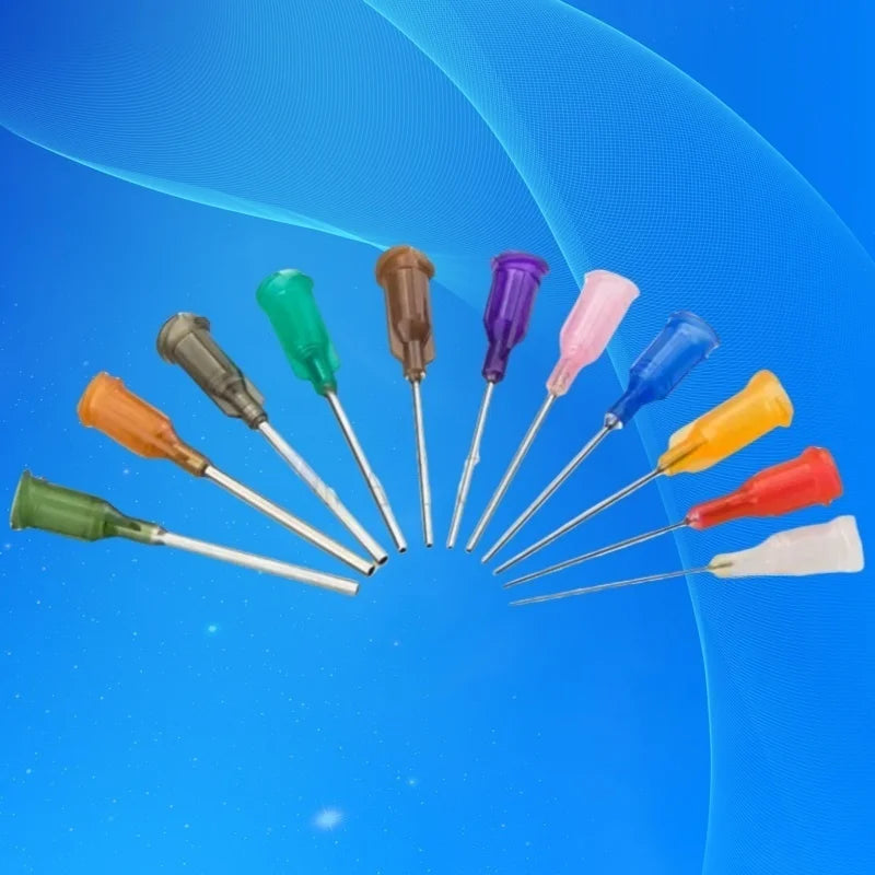 High Quality Non-Sterilized Wholesale 1000Pcs 1 Inch Tube Length Precision Blunt S.S. Dispensing Needle Tips 14G~27G