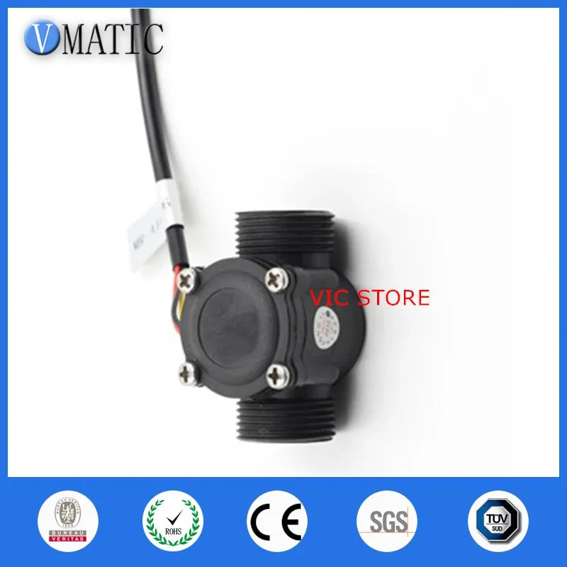 Free Shipping VCA168-6 Nylon G3/4" Water Heater Gas Electric Heating Solar Energy Pulse Signal Water Flow Sensor