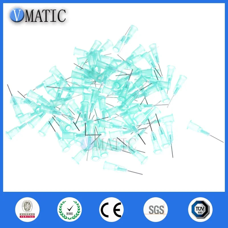 Free Shipping 100pcs Dispensing Needles Bayonet 21 Gauge 1/2 Inch Blunt Tip Syringe Needle 21Ga For Industrial Mixing Liquid
