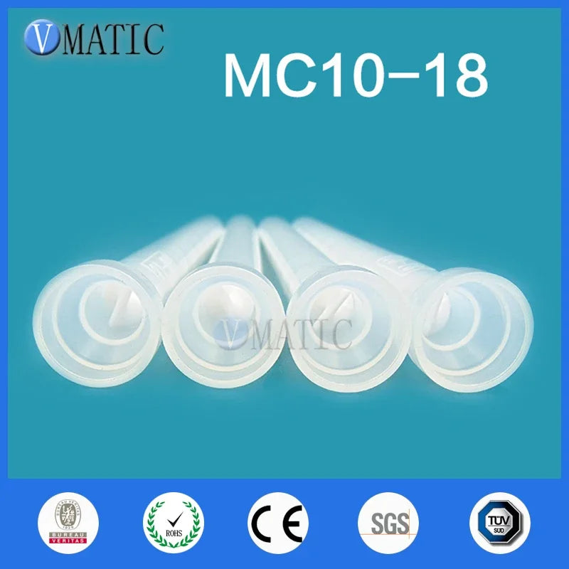 Free Shipping Resin Static Mixer MC/MS10-18 Mixing Nozzles For Duo Pack Epoxies (White Core)