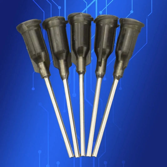‌16G 1" Industrial Dispensing Needle Tips 100Pcs | Stainless Steel Syringe Needles for Glue/Epoxy/Solder