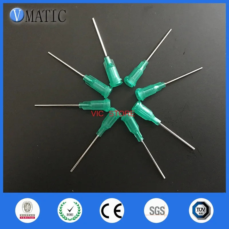 Free Shipping 50 sets 18 Gauge 1.5'' Length Blunt Dispensing Needles & Syringe Caps 1-1/2 Inch Needle