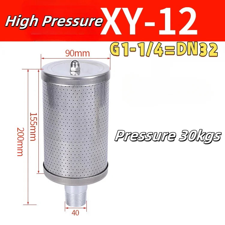 Free Shipping XY-05 Noise Reduction 07 Dryer Silencer Exhaust Muffler Pneumatic Diaphragm Pump 20/15/12