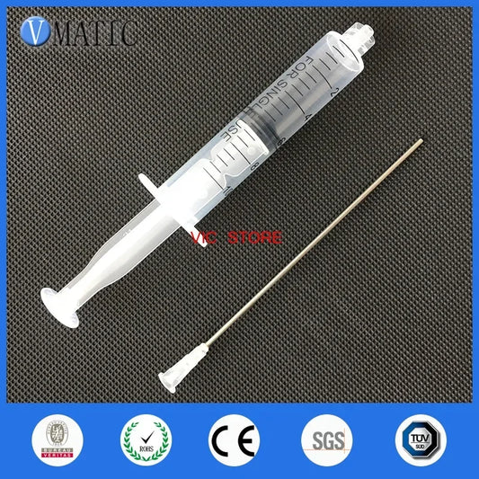Free Shipping High Quality 10Ml/10Cc Luer Lock Dispensing Syringes With 16G Blunt Tip Fill Needles 10Cm Tubing Length