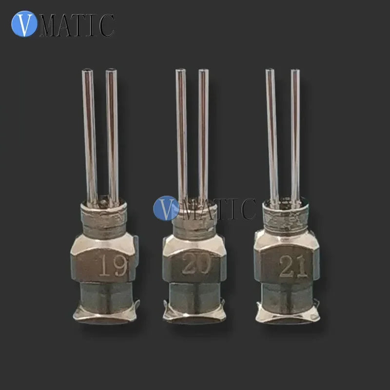 Free Shipping 12PCS 18G-27G Dual Metal Glue Dispensing Needle Tip Liquid Dispenser Needle