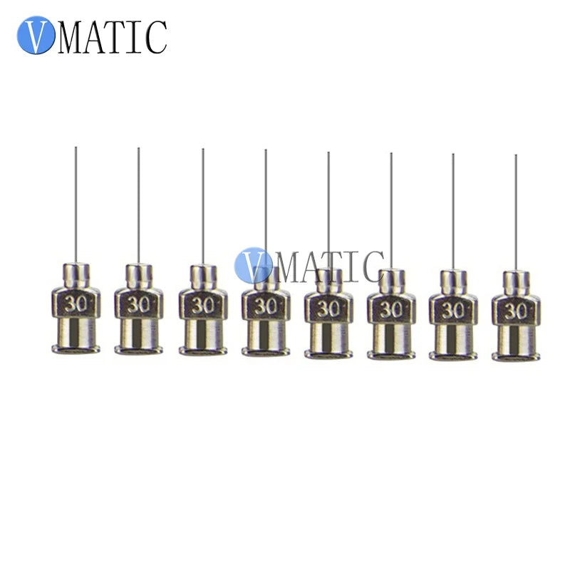 Free Shipping 12Pcs 1'' Tip Length 30G Blunt Stainless Steel Dispensing Needles Glue Dispenser Needle Tip 1 Inch