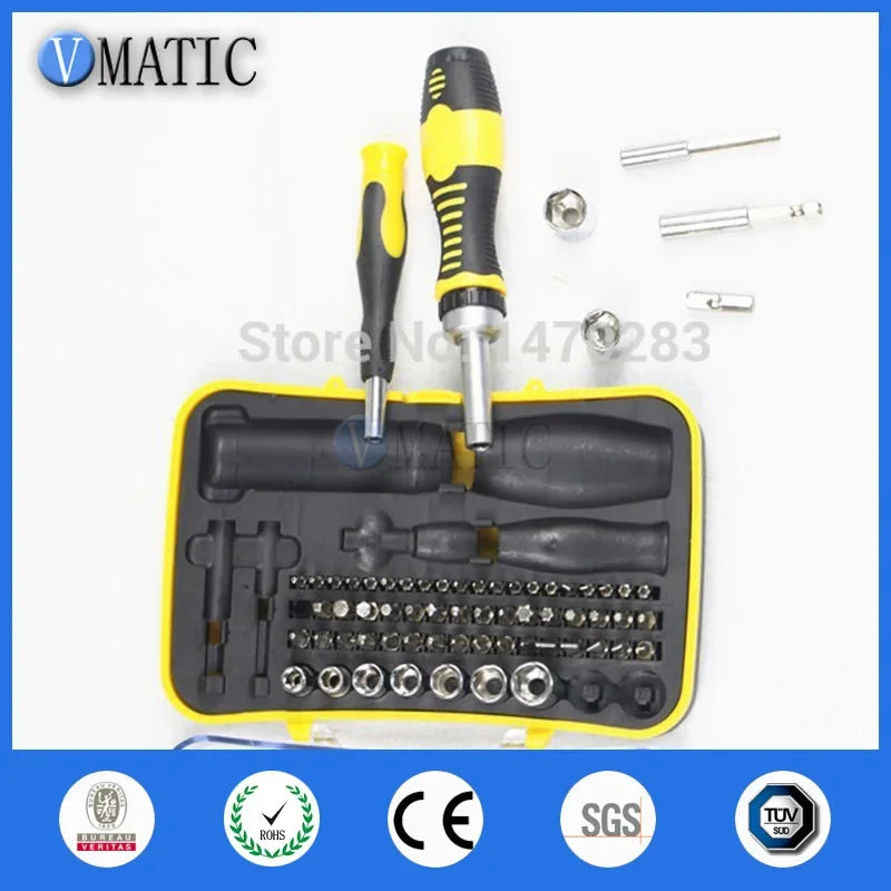 Free Shipping 65 In 1 Screwdriver Set Crv Material Socket With Magnetic Screwdriver Ratchet Screwdriver Combination Repair Tools