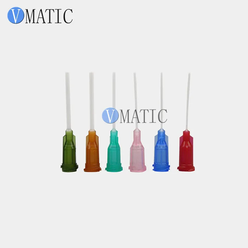 14-25G 1 Inch Protecting Glue Dispensing Tips Plastic Syringe Needle 1'' PP Flexible Dispenser Needles, Total 600pcs