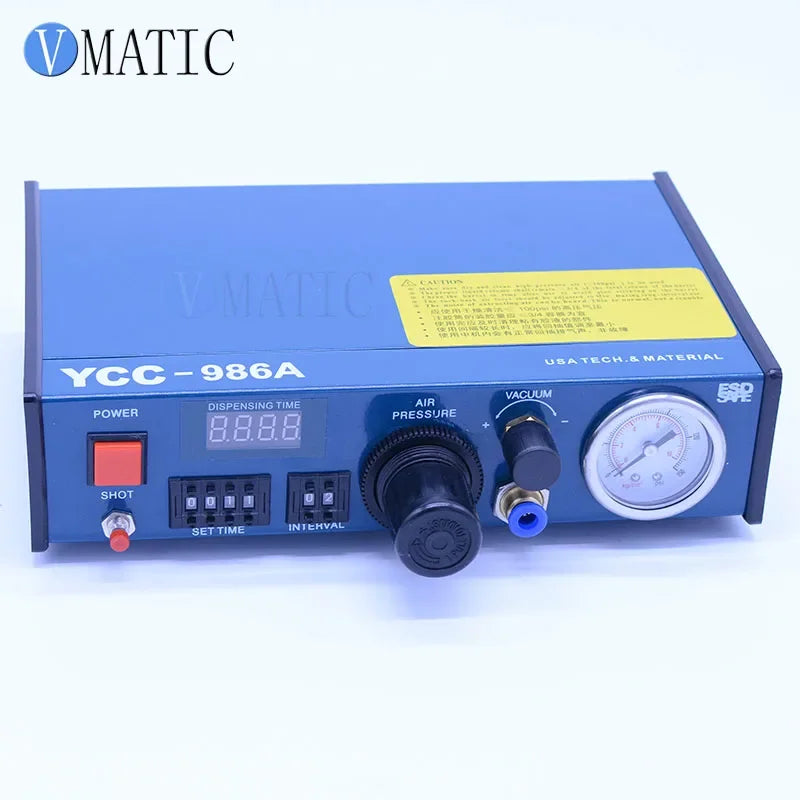 Free Shipping 220V Auto Glue Dispensing Solder Paste Liquid Controller Dropper YCC-986A Glue Dispensing Machine