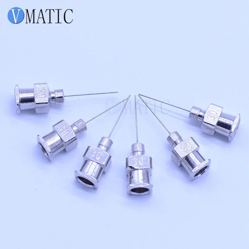 Free Shipping 12Pcs 0.5'' Tip Length 30G Stainless Steel Dispensing Needle Tip 1/2 Inch