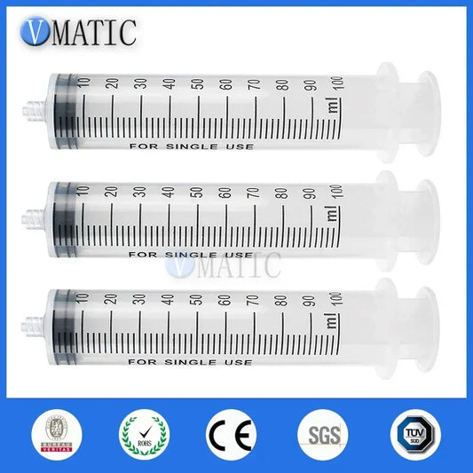 100mL Industrial Dispensing System ▶ 12pcs Lab Pack ▏PC+POM  ±0.5% Accuracy