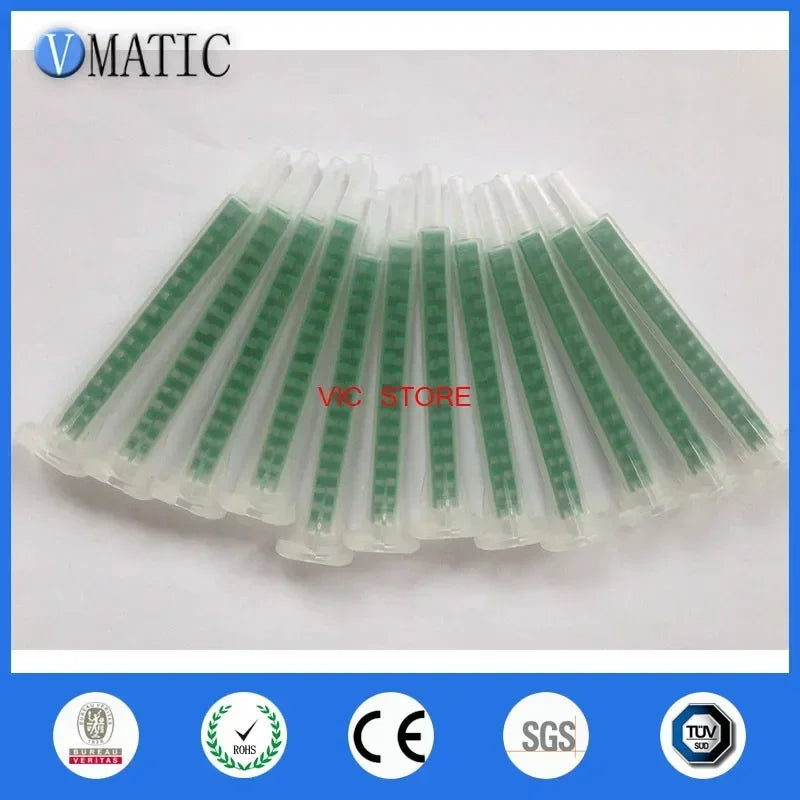‌F6-16 Static Mixer Nozzles 6-16mm | Stainless Steel Spiral Tips for Epoxy/AB Glue Dispensing (30pcs)‌