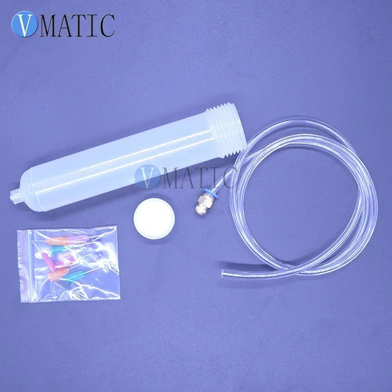 100ml Pneumatic Syringe System | Luer Lock Connector + Piston Kit