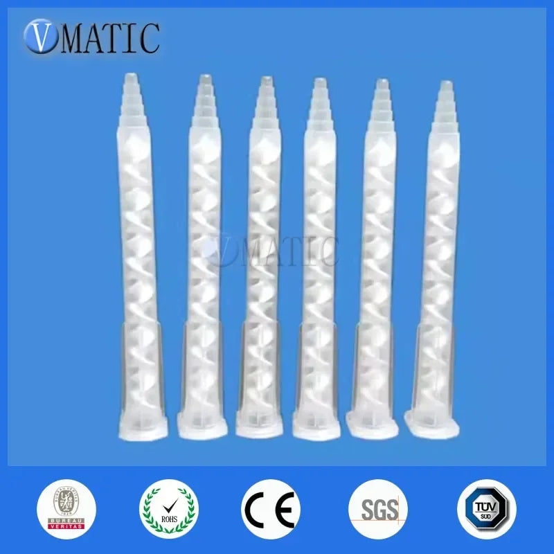 Free Shipping MA6.3-12S Resin AB Glue Static Mixer Mixing Tube Mixing Nozzle For Two Component Liquid Mixing Machine AB Glue Gun
