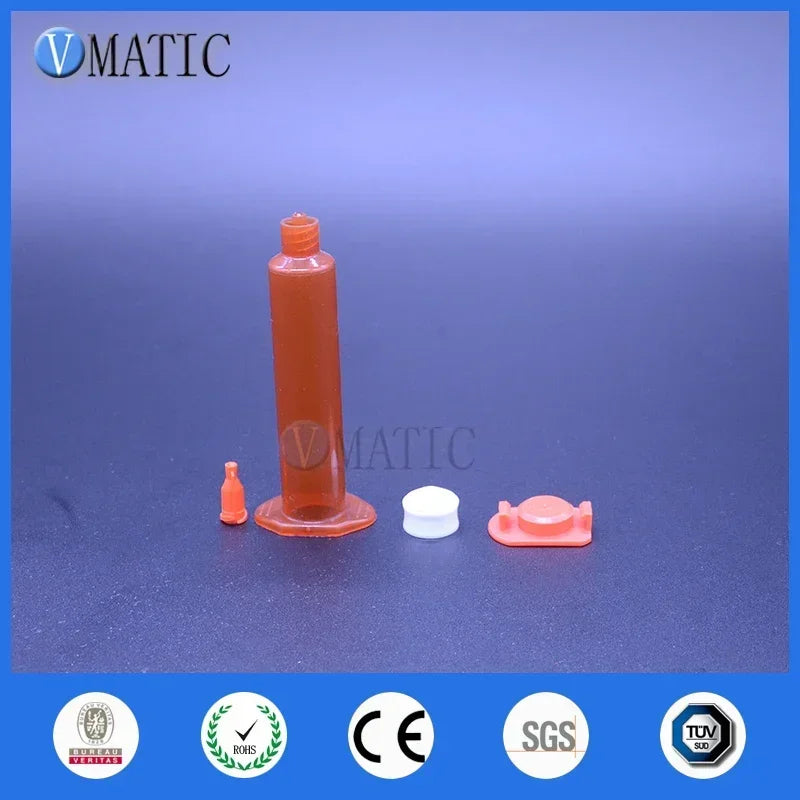 UV-Resistant Pneumatic Cartridge ▶ 5mL Precision Applicator ▏Nordson EFD Adapter  ≤0.5% CV