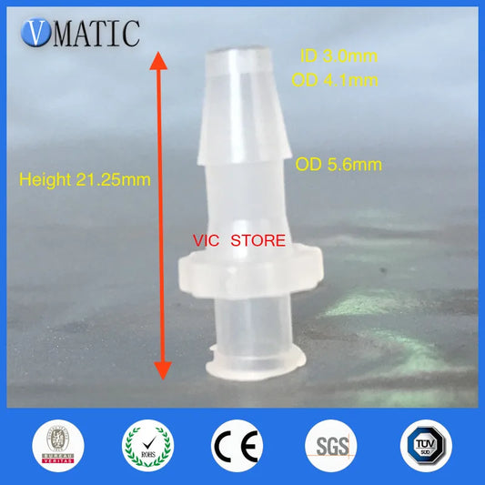 High Quality Pack Of 10 X 5/32 Inch Barb Female Luer Tapered Syringe Fitting (Polyprop) Luer Lock Tapered Connector