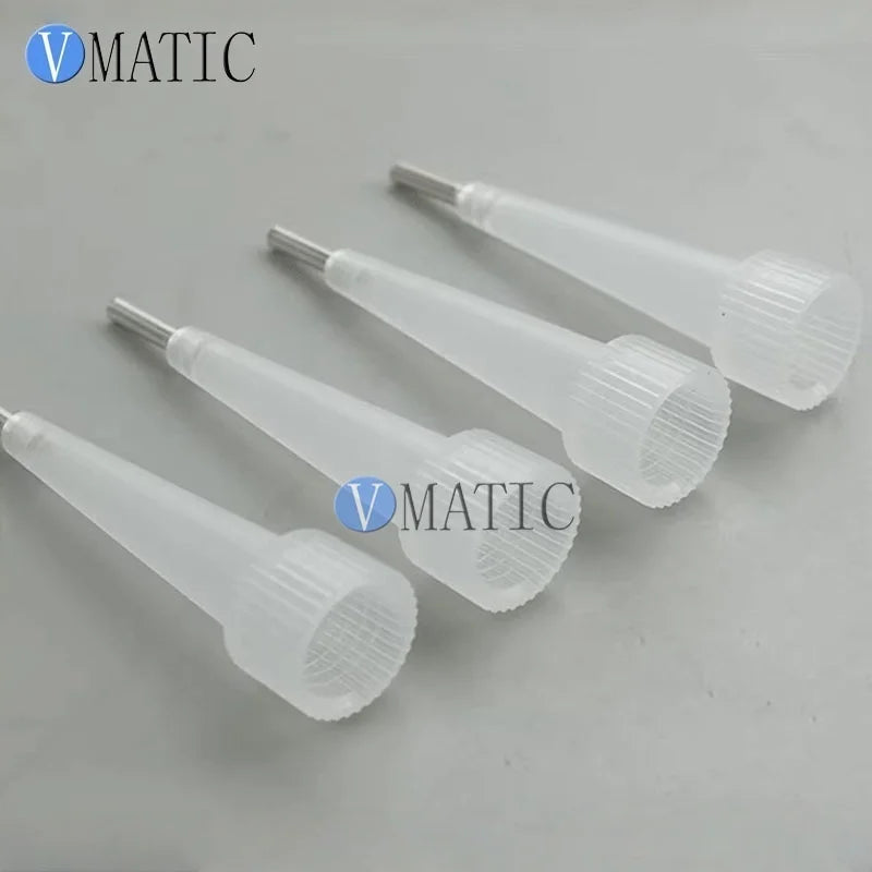 Internal Thread Plastic Dispensing Nozzle - Thickened Conical Nozzle for Marking Adhesive, Extended Design