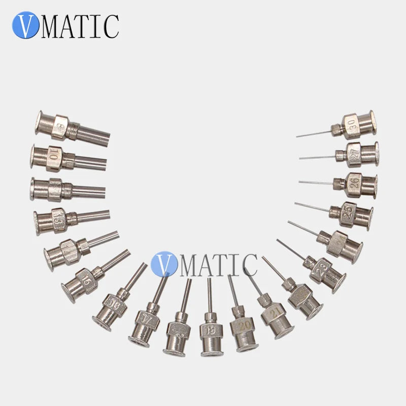 High Quality Precision Metal Blunt Stainless Steel Tip 12pcs Liquid Dispensing Glue Syringe Dispenser Needle 1/4 Inch