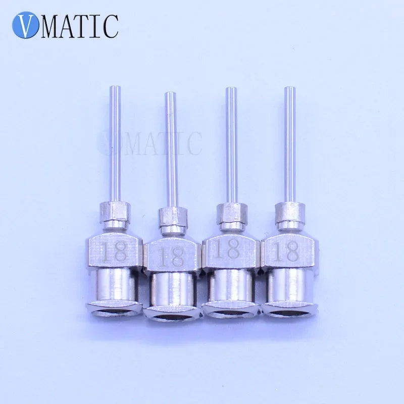 Free Shipping 12Pcs 0.5 Inch Tip Length 18G Stainless Steel Syringe Needle 1/2 Inch