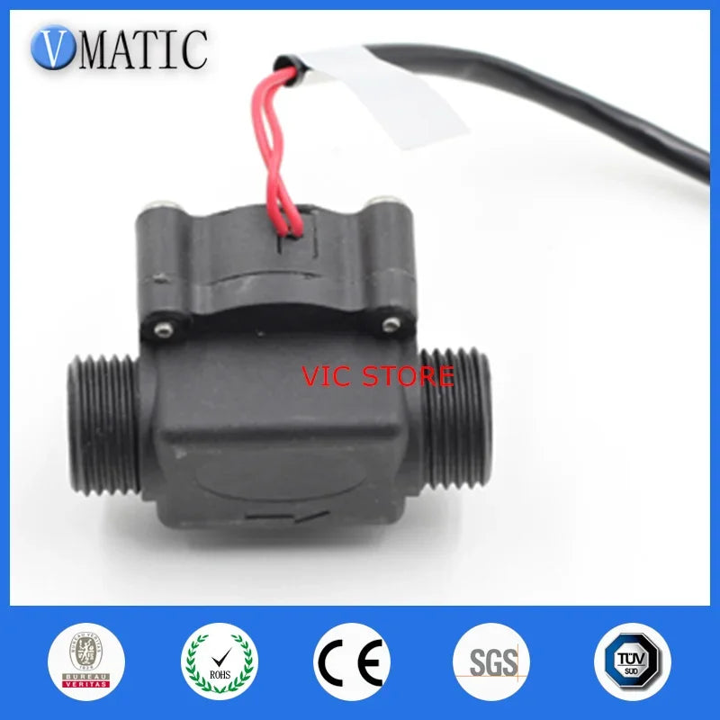 Free Shipping VC668 Pp Dispenser G1/2 Liquid Plastic Outer Thread Bsp Electronic Water Flow Switch Magnetic Sensor