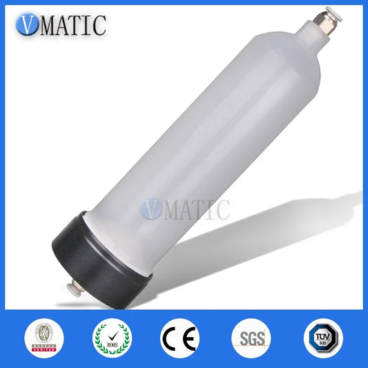 High Quality US Type Thickening 300 Cc / Ml Glue Filling Pneumatic Plastic Dispenser Syringe Barrel Set With Fast Quick Fitting
