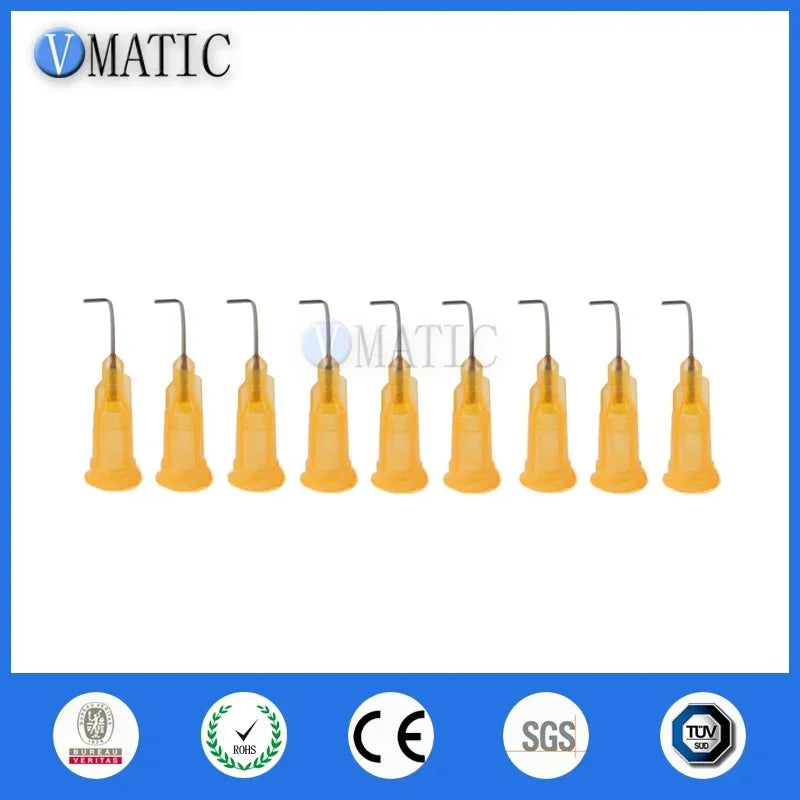 ‌Orange 23G 90° Blunt Dispensing Needle 0.5" | Surgical Steel Precision Tips for Crafts/Electronics Free Shipping‌