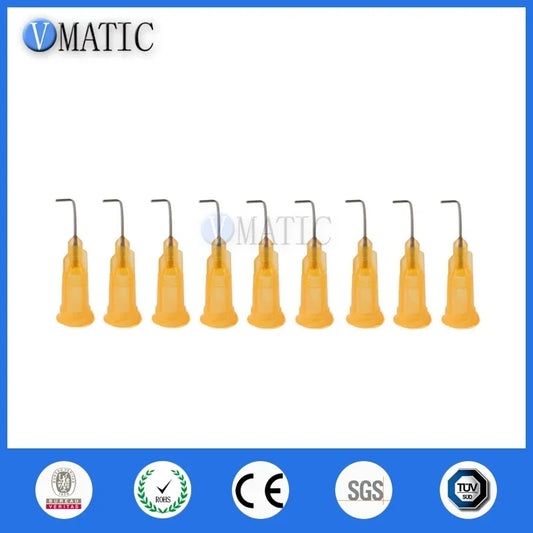 ‌Orange 23G 90° Blunt Dispensing Needle 0.5" | Surgical Steel Precision Tips for Crafts/Electronics Free Shipping‌
