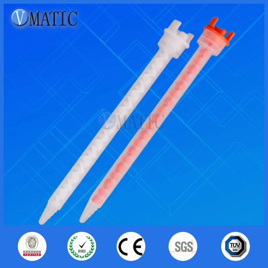 MF08-18 Static Mixing Tube with Bayonet Mount - 18 Helix Elements for Perfect 2-Part Adhesive Mixing | Dispensing Consumable