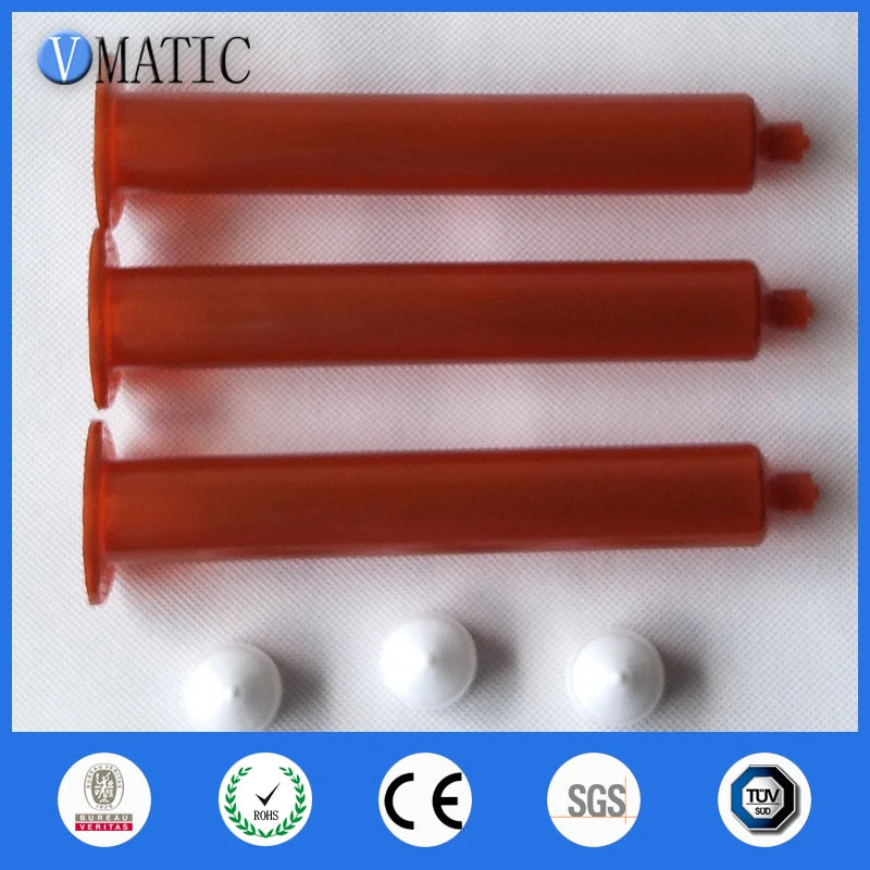 Free Shipping 10Pcs/Lot 55ml/Cc Loca UV Glue Pneumatic Syringes (Without Glue Inside) Dispensing Syringes With Piston & Stopper
