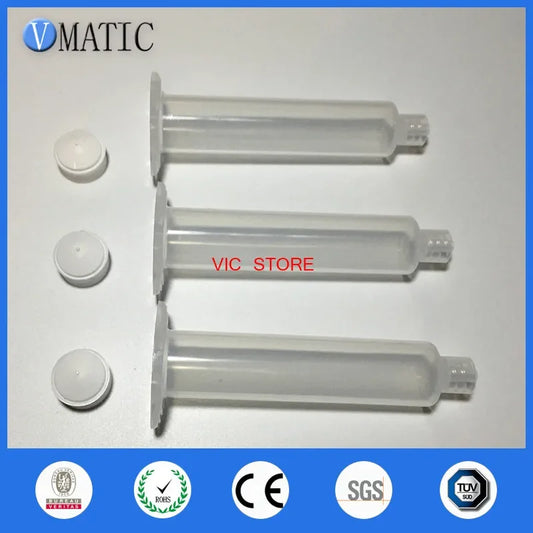 ‌5ml Air-Powered Syringe Kit | Clear Industrial Dispenser for High-Viscosity Resin/Adhesive (Durable Piston + Pressure Gauge Por