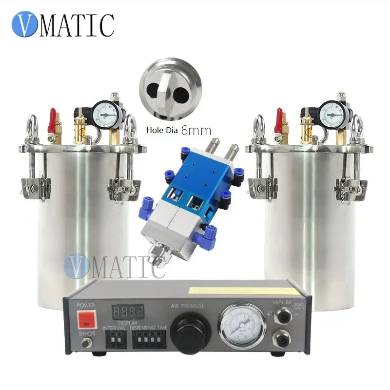 ‌Auto Glue Dispenser | 2x2L Tanks + Dual-Piston System for Automotive Sealing High Flow Fast Ship‌