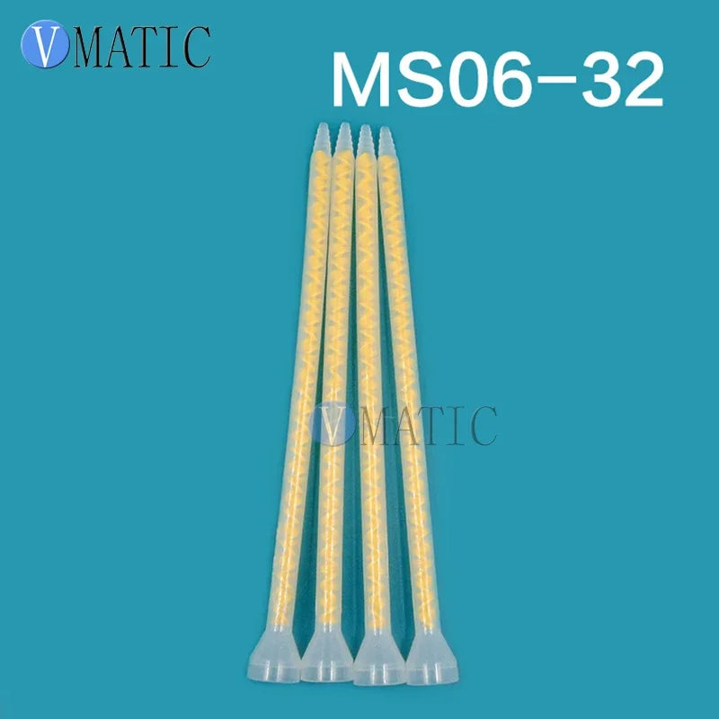 Free Shipping Customized Quality 5Pcs Golden Color Resin Static Mixer MS06-32 Mixing Nozzles Free Shipping With Factory Price