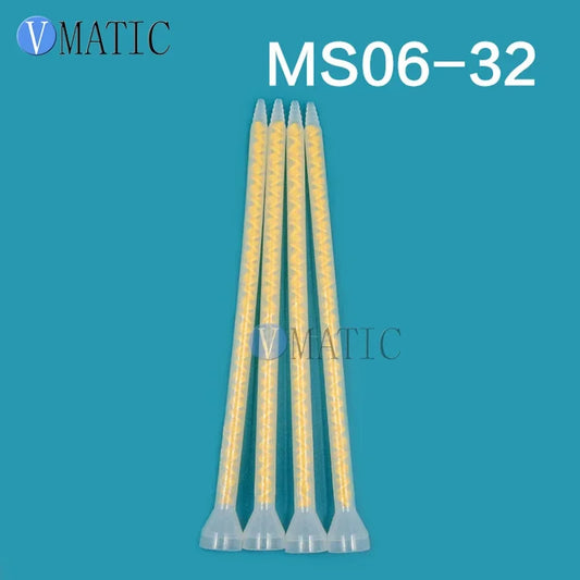 Free Shipping Customized Quality 5Pcs Golden Color Resin Static Mixer MS06-32 Mixing Nozzles Free Shipping With Factory Price