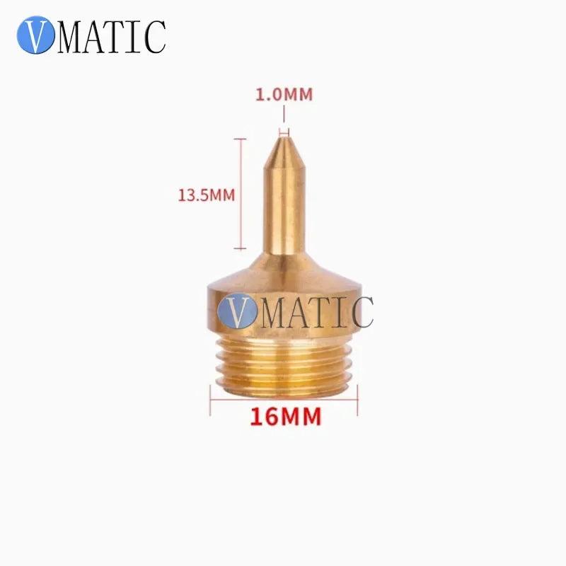 Free Shipping German Style Luer Solid Brass Hot Glue Nozzles - Industrial Anti-Drip Tips Universal Fit for Glue Guns