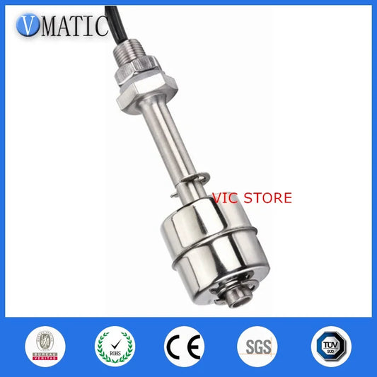 Free Shipping 2024 Type Sensor Water Probe Stainless Steel Liquid Magnetic Float Level Switch VC1075-S