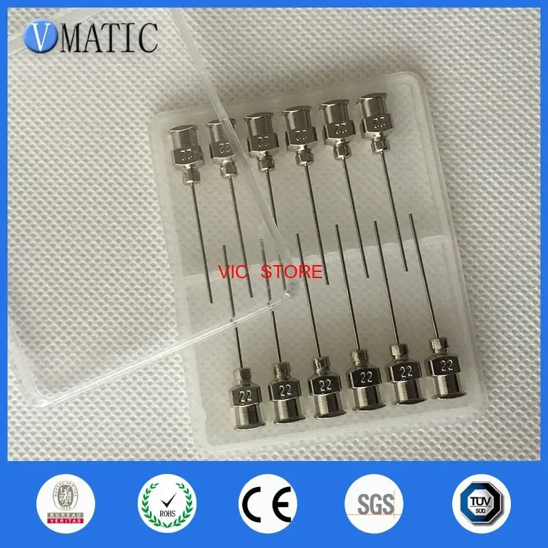 Free Shipping 12Pcs 1 Inch Tip Length 22G Variety Specification Stainless Steel Needle