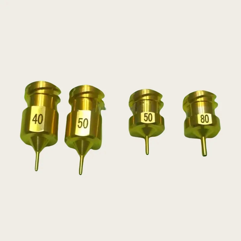 Hot Melt Copper Nozzle - Double Thread Extended Glue Tip for Mobile Phone/PCB Precision Dispensing (Compatible with EFD)