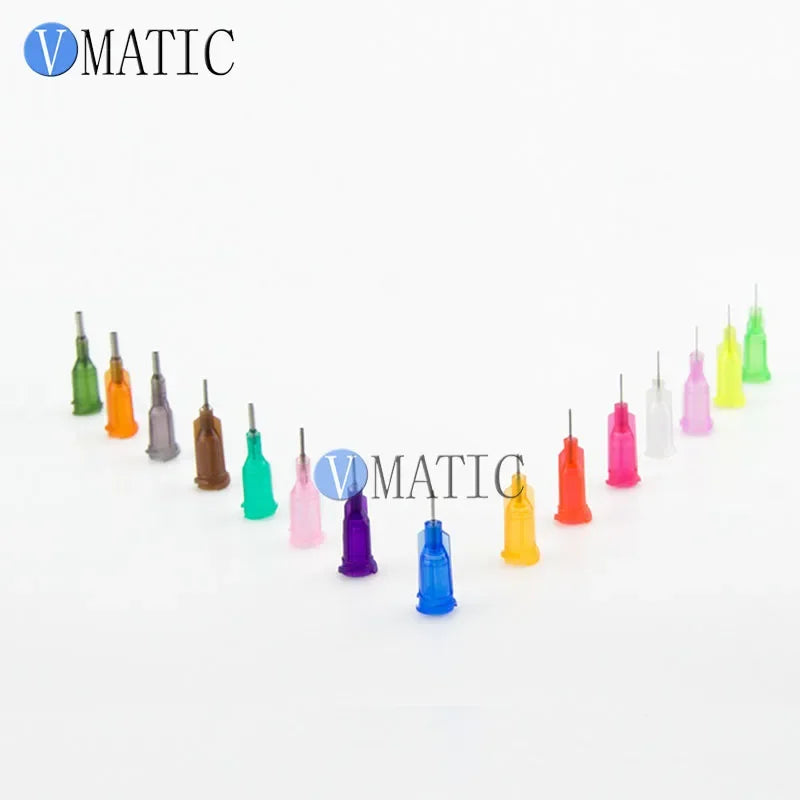 ‌100Pcs 25G Dispensing Needles 0.25'' Tip | Luer Lock Precision for Epoxy/Silicone Free Shipping‌