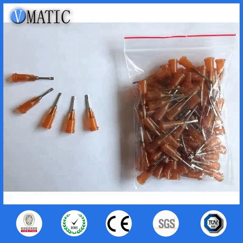 Free Shipping 0.5'' 15G Flat Liquid Dispensing Needle Glue Dispense Needle 1/2 Inch