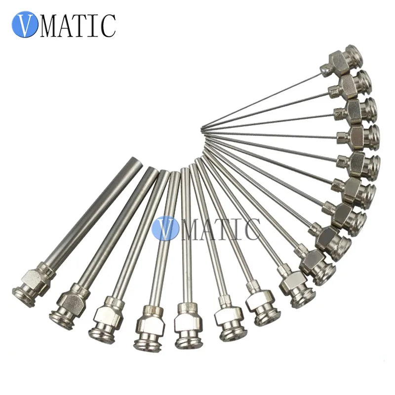 Free Shipping 38mm (1.5") Stainless Steel Dispensing Tip External Thread, Dual Threaded Base 1-1/2 Inch Tube Length