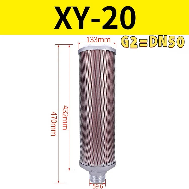 Free Shipping XY-05 Noise Reduction 07 Dryer Silencer Exhaust Muffler Pneumatic Diaphragm Pump 20/15/12