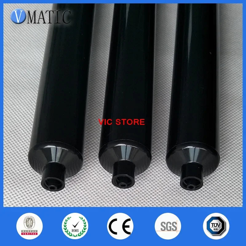 Free Shipping 3Pcs 55ml Us Style UV Dispenser Black Pneumatic Syringe 55cc Black UV Dispensing Syringes