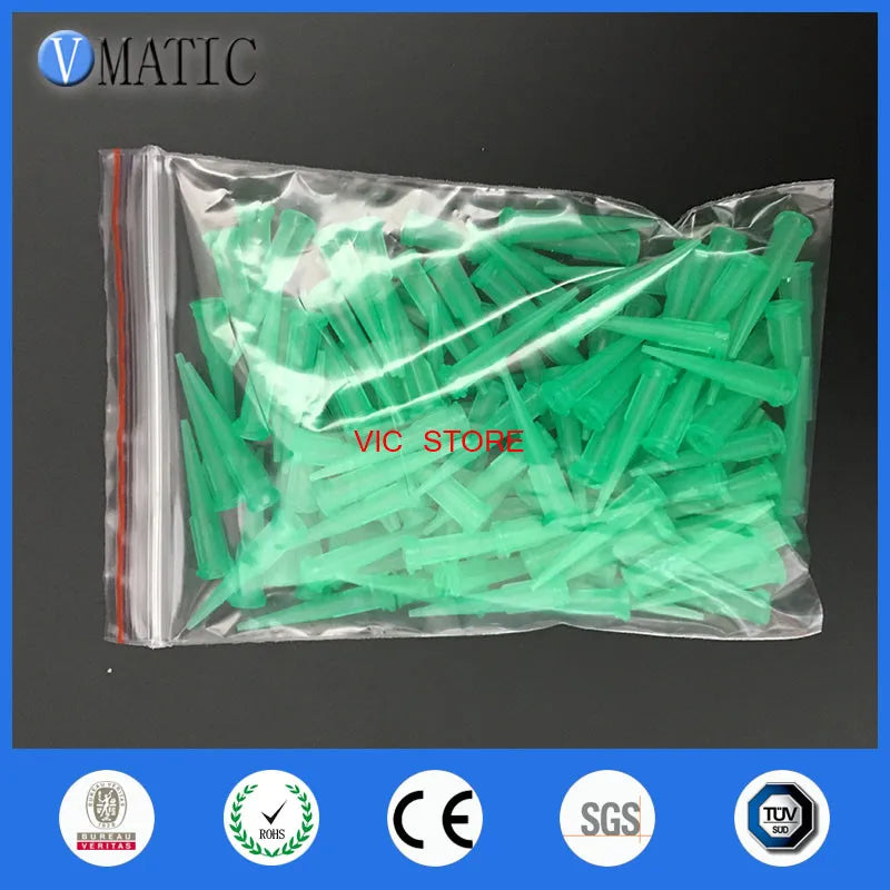 100Pcs Plastic Conical Tapered Needles - 18G Smooth Flow Dispense Tips, Free Shipping