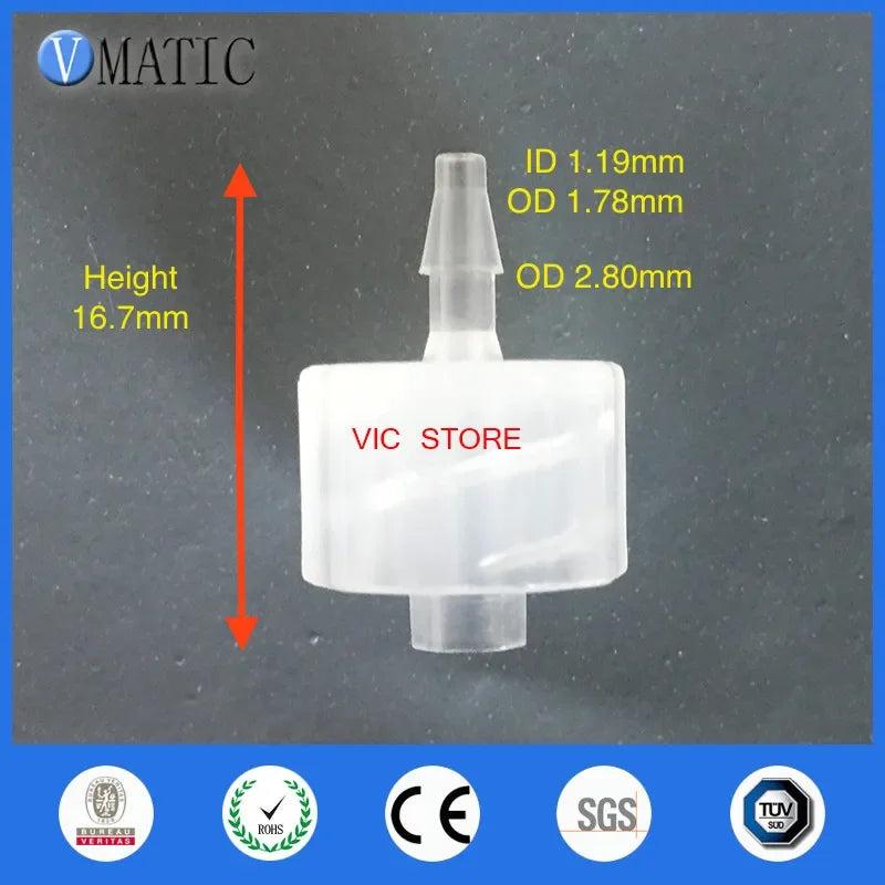 Free Shipping Assortment Male Luer Tapered Fitting (Polyprop) Luer Lock Syringe Fitting Connectors 1/16 Inch