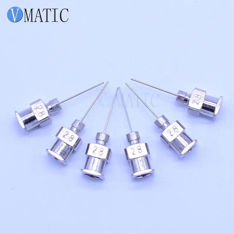 Free Shipping 0.5'' Tip Length 28G All Metal Blunt Stainless Steel Needle 1/2 Inch 12PCS