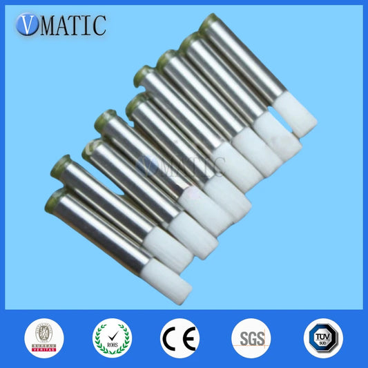 Free Shipping 14G 7mm Needle Brush Double Screw Thread Needles EFD Soft Brush Needle Round Mouth Glue Dispensing Tip