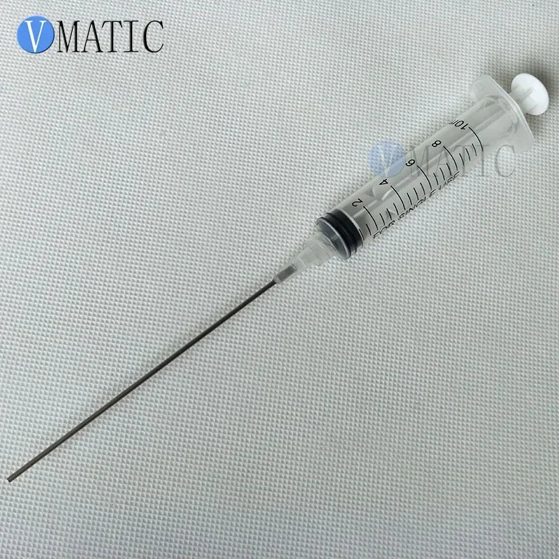 Free Shipping High Quality 10Ml/10Cc Luer Lock Dispensing Syringes With 16G Blunt Tip Fill Needles 10Cm Tubing Length