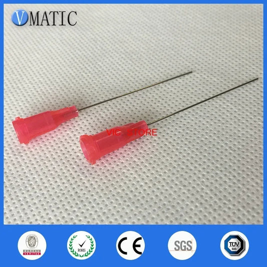100×25G Industrial Dispensing Tips ▶ 1.5" Precision Fluid Control System（0.5mm ID/PTFE Coating）